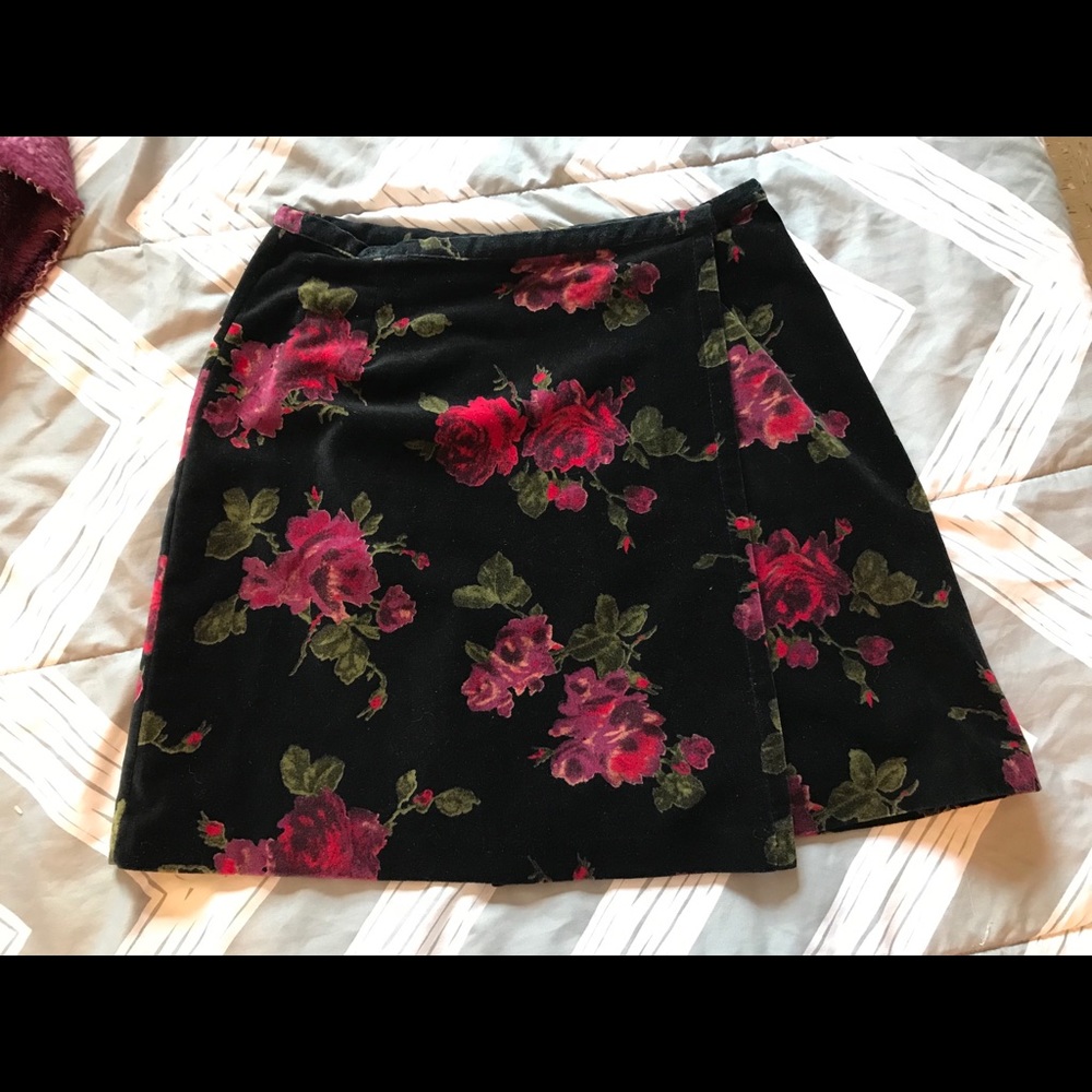 The Limited Velvet Skirt